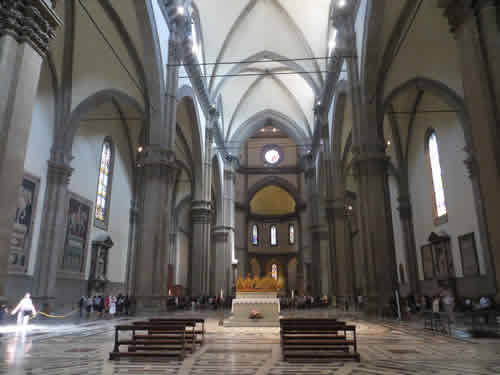 The Duomo Interior Florence (Cathedral of Santa Maria dei Fiori)