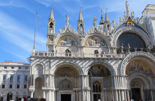 Entrance to St Mark's Basilica Venice