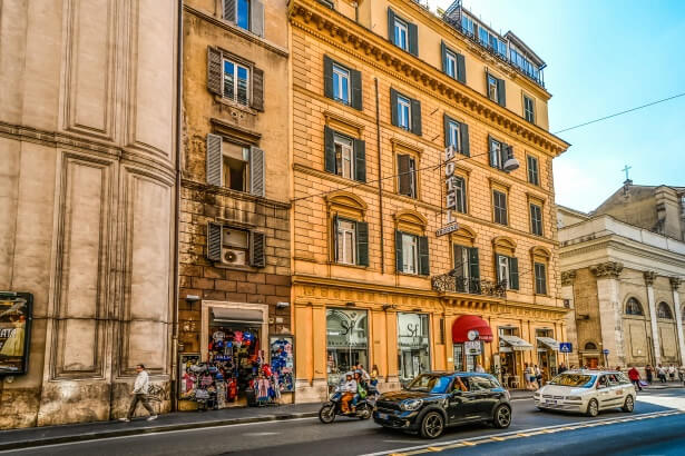 Hotel area - streets around Trevi & Spanish Steps, Rome