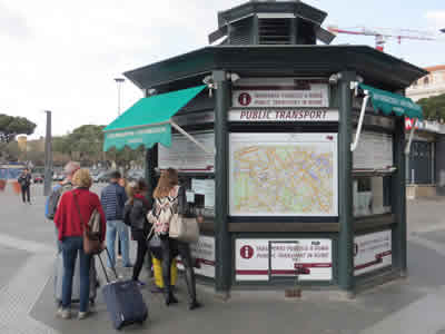 Termini Station public transport information desk